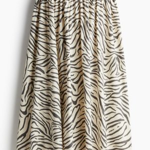 H&M Flared Poplin Skirt