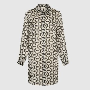 LAURA Geometric Print Blouse