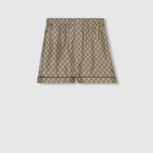 Gucci GG Supreme print silk shorts
