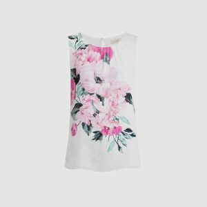 LAURA Floral Placement Print Blouse