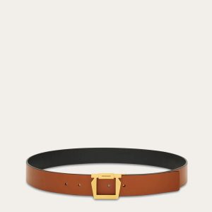 Ferragamo Reversible and adjustable Gancini belt