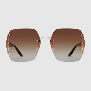 GUCCI Geometric frame sunglasses
