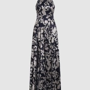 LAURA Floral Metallic Dress
