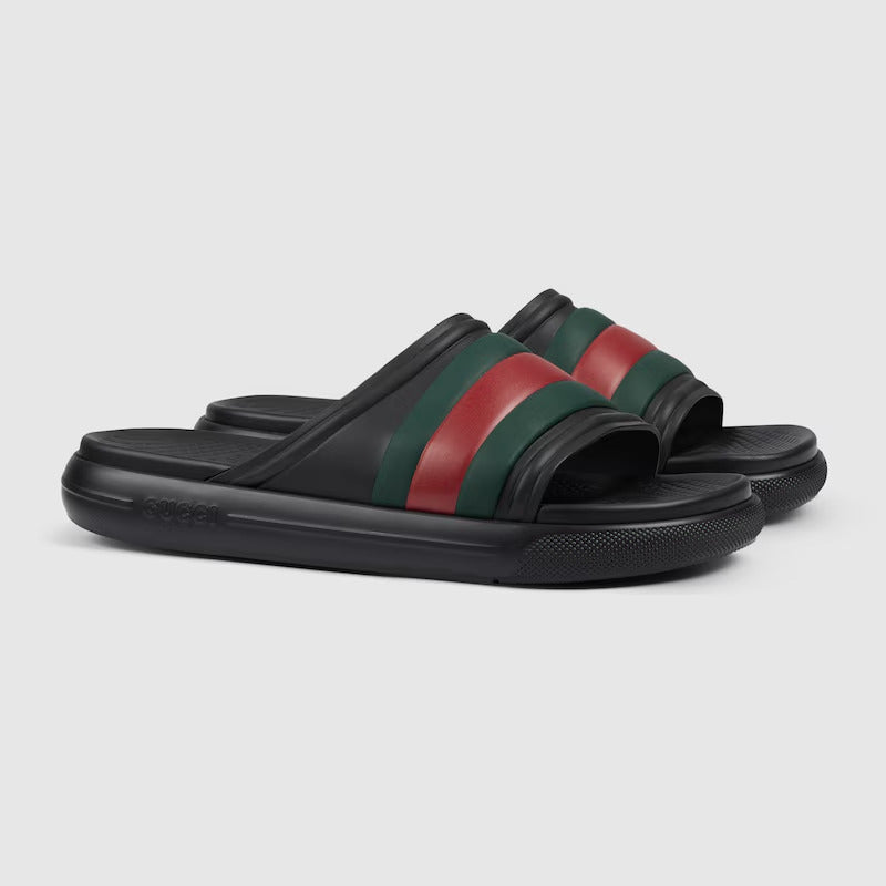 GUCCI Men's Web slide sandal - Image 2