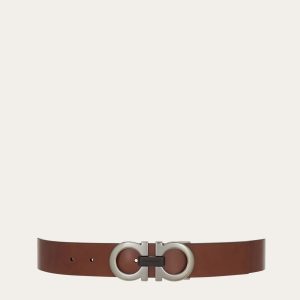 Ferragamo Reversible and adjustable Gancini belt