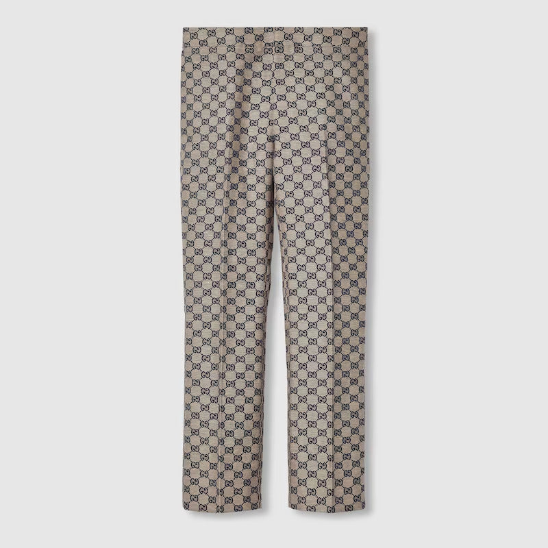 Gucci GG linen blend canvas pant
