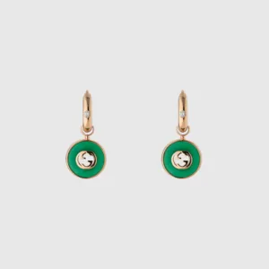 Gucci Interlocking 18K Hoop Earrings