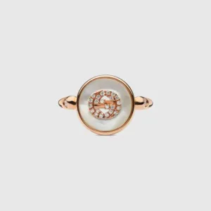Gucci Interlocking 18K Diamond Ring