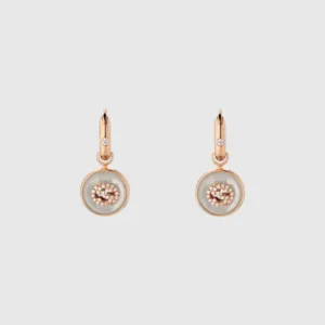 Gucci Interlocking 18K Diamond Earrings