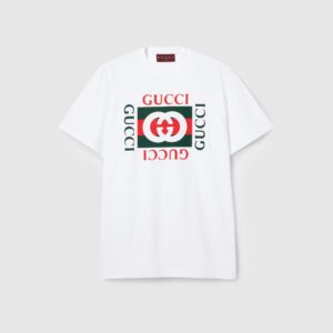 Gucci Printed cotton jersey T-shirt