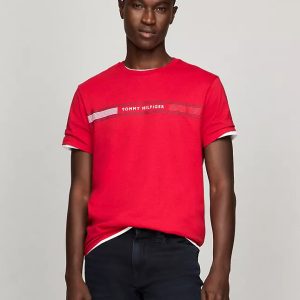 Tommy Stripe Graphic T-Shirt
