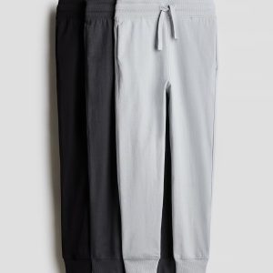 H&M 3-pack Cotton Jersey Joggers