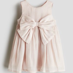 H&M Bow-Detail Organza Dress