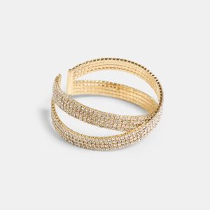 Laura Crisscross Crystal Bracelet