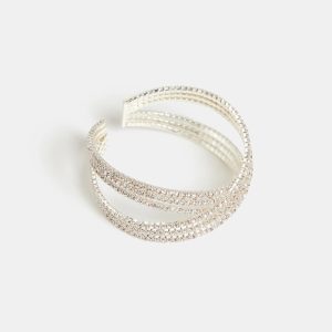 Laura Cross-Over Open Cuff Bracelet