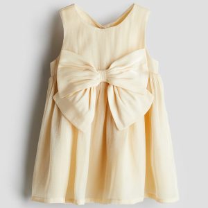 H&M Bow-Detail Organza Dress