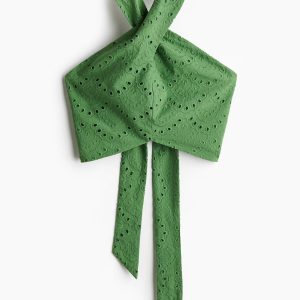 H&M Eyelet-Embroidered Halterneck Top
