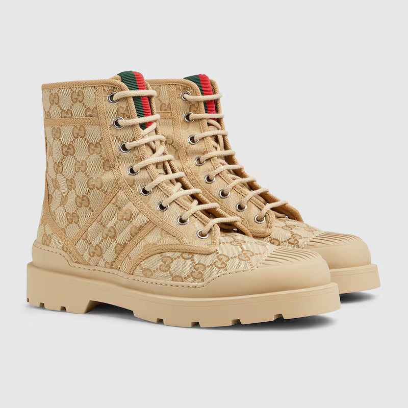 GUCCI Men's Web boot - Image 2