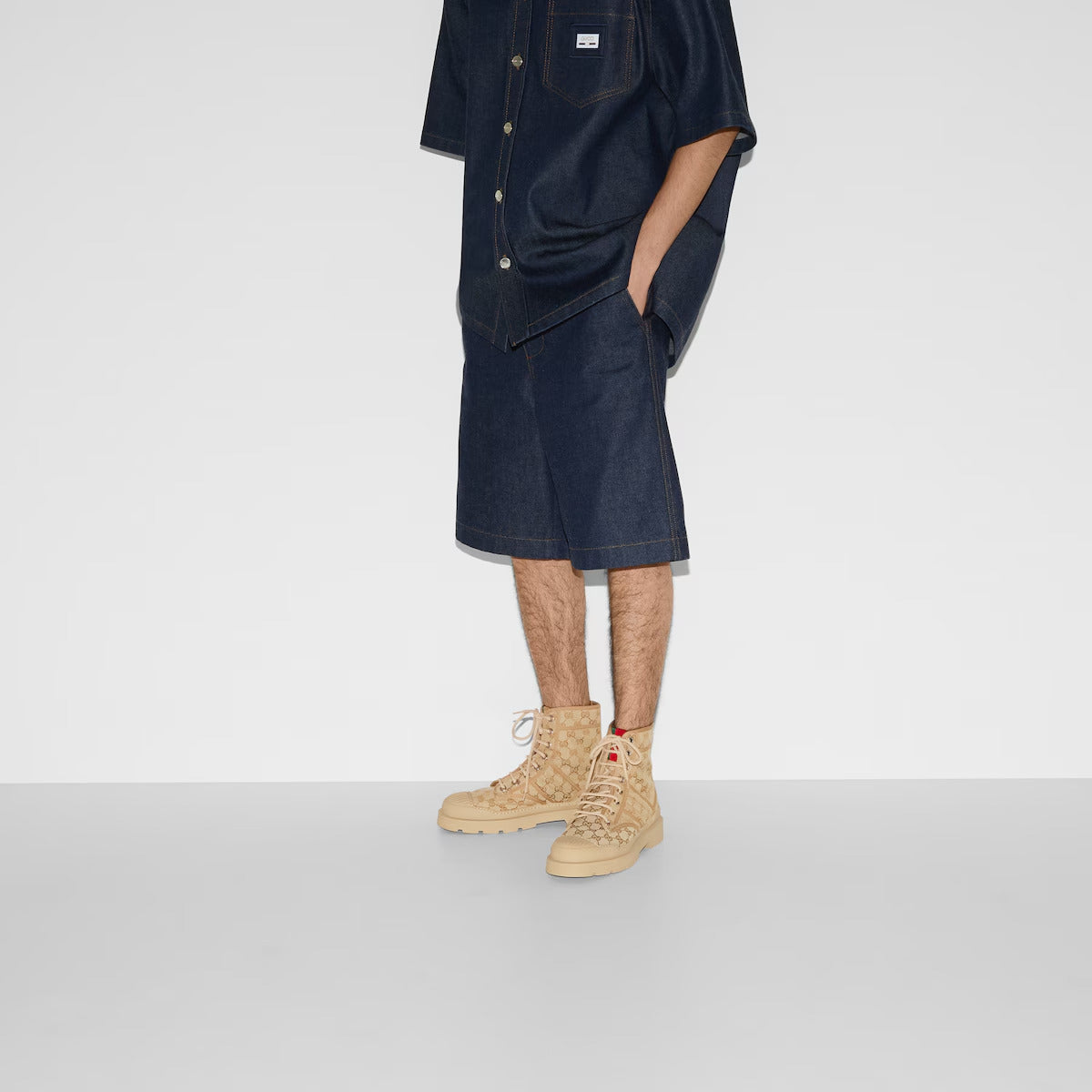GUCCI Men's Web boot - Image 3