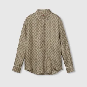 Gucci PRINTED SILK TWILL SHIRT