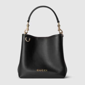 Gucci GG Emblem small bucket bag