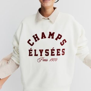 H&M Sweatshirt with Text Motif