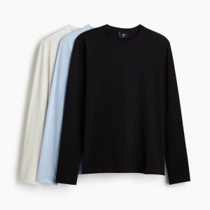 H&M 3-pack Slim Fit Jersey Shirts