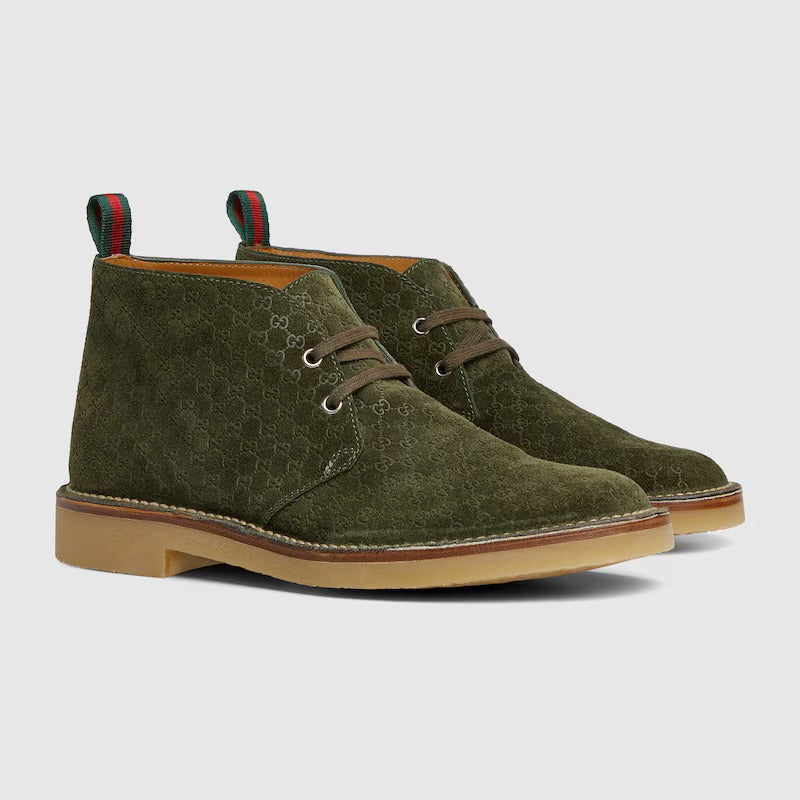 GUCCI Men's ankle boot with Web - Image 2