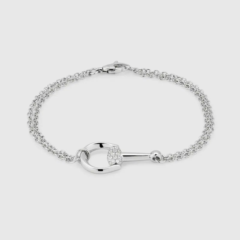 GUCCI HORSEBIT 18K DIAMOND BRACELET
