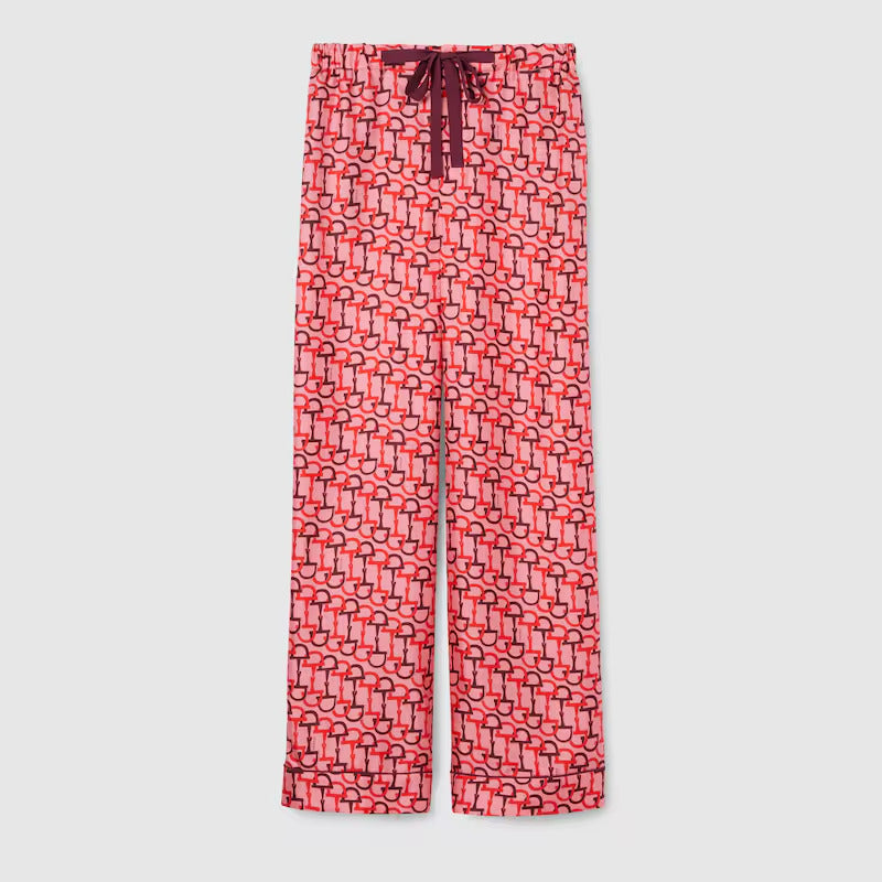 Gucci Printed silk pants