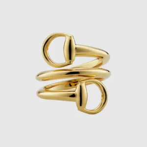 Gucci Horsebit 18K Contrarie Ring