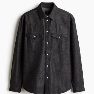 H&M Regular-Fit Denim Shirt