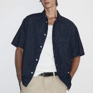 H&M Loose-fit Denim Shirt