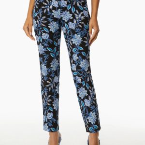 LAURA Floral Print Slim Leg Pants