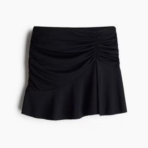 H&M GATHERED MINI SKIRT