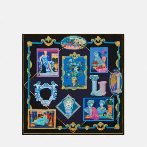 Versace Gallery Large Silk Foulard 35.4"