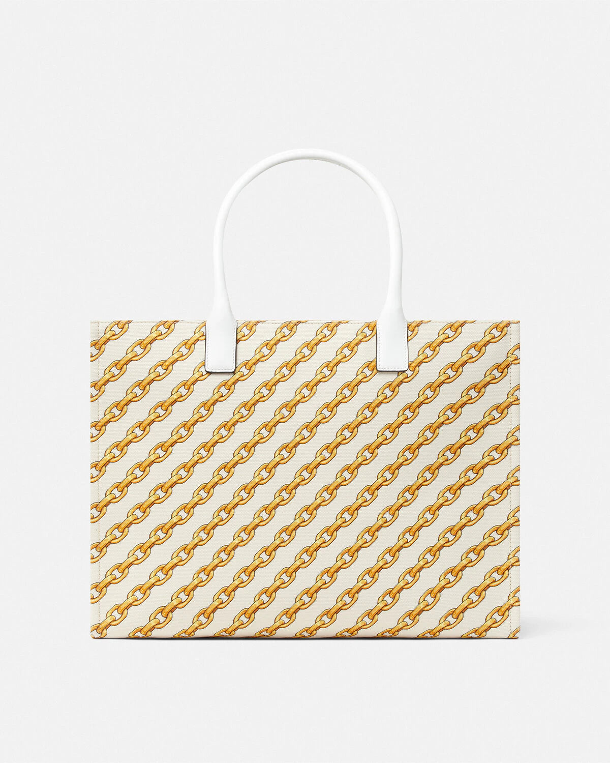 VERSACE CHAIN STRIPES LA MEDUSA LARGE TOTE BAG - Image 7