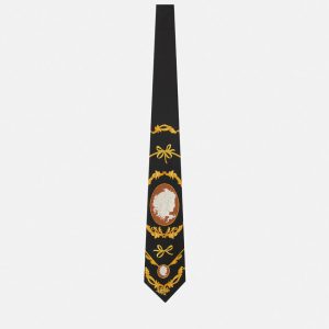 VERSACE CAMEO SILK TIE