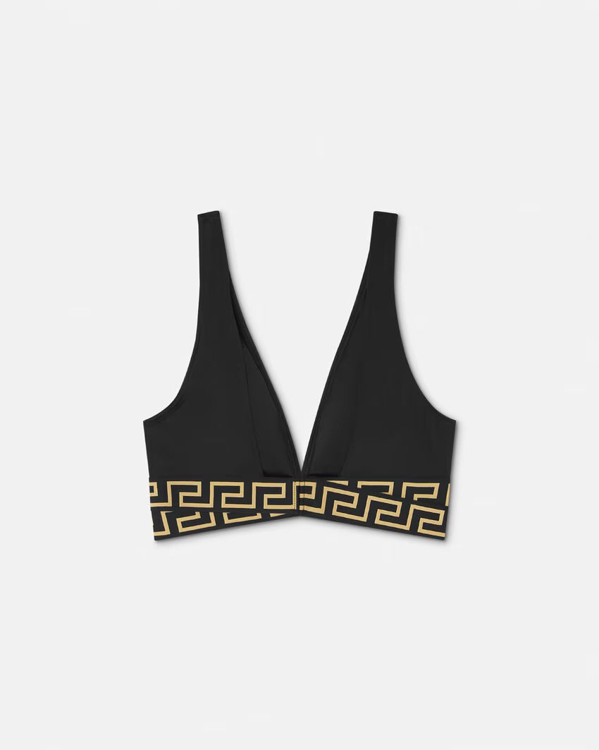 VERSACE Greca Border Triangle Bikini Top - Image 4