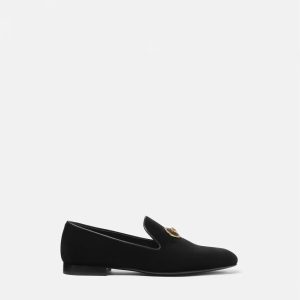 VERSACE Medusa Velvet Slippers