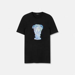 Versace EMBROIDERED MEDUSA GALLERY T-SHIRT