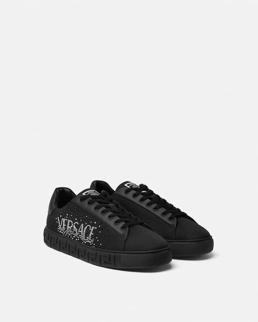 VERSACE Crystal Logo Greca Sneakers - Image 2