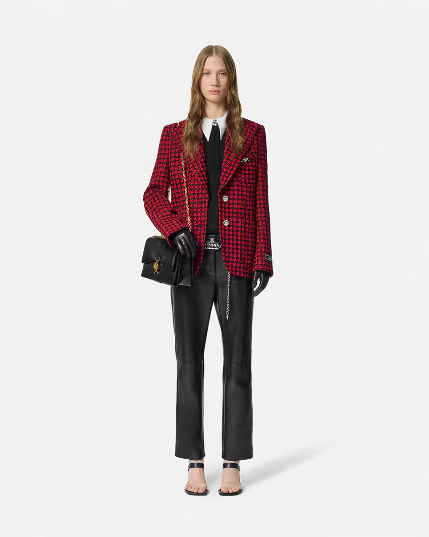 Versace CONTRAST-COLLAR SILK CRÊPE SHIRT - Image 2