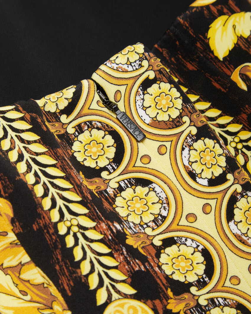 Versace WILD BAROCCO SILK CADY CORSET BODYSUIT - Image 2