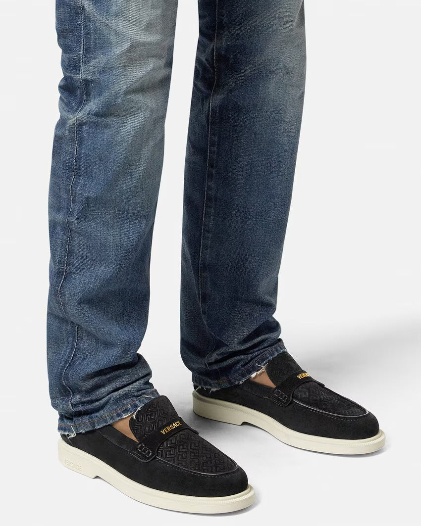 VERSACE Giuliano Suede Loafers - Image 3
