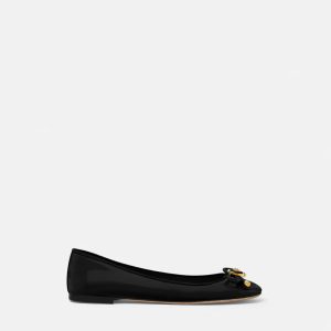 GUCCI Opera Bow Patent Ballerinas