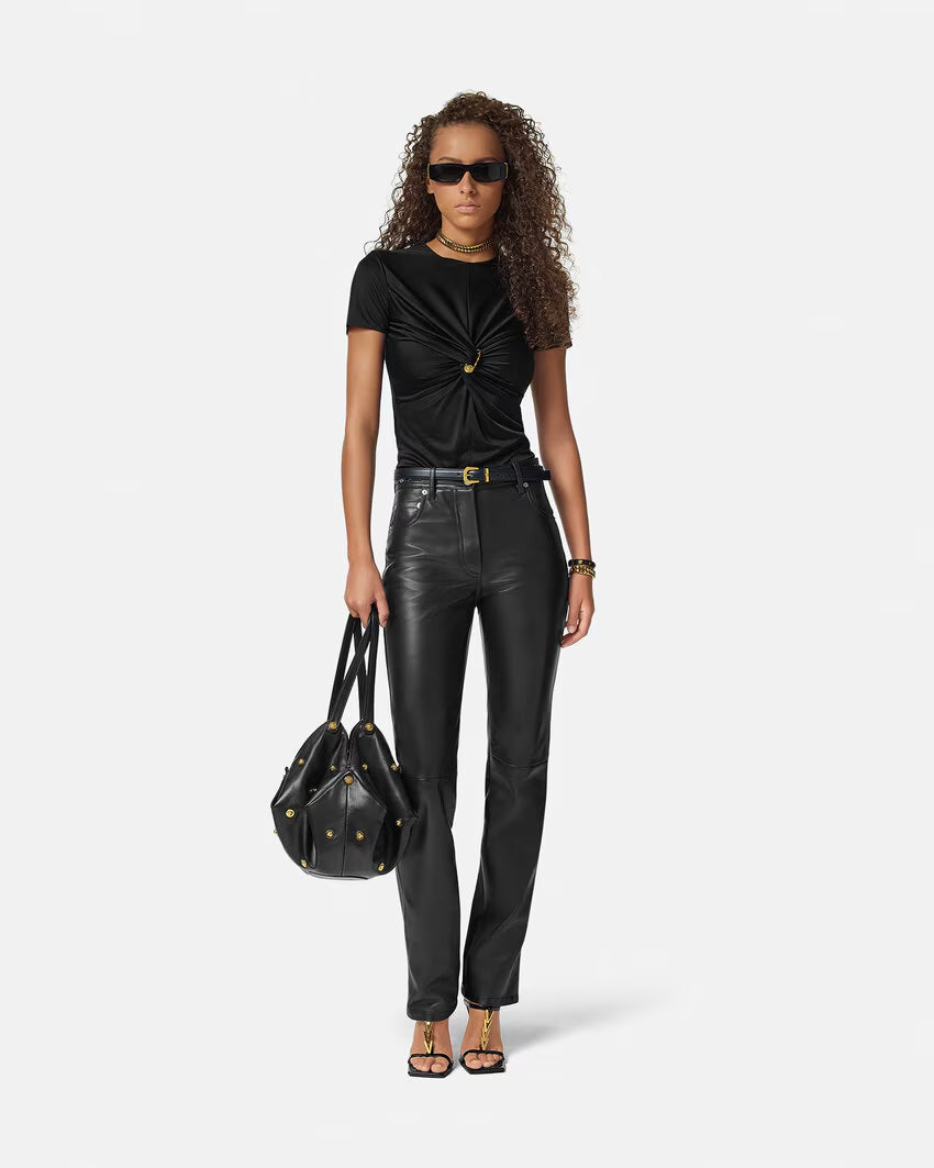 Versace SAFETY PIN GATHERED TOP - Image 2