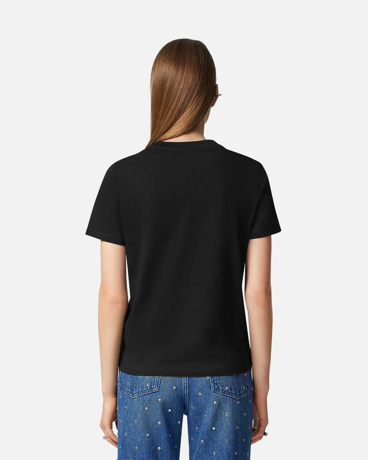 Versace Cielo Stellato Logo Slim-Fit T-Shirt - Image 5