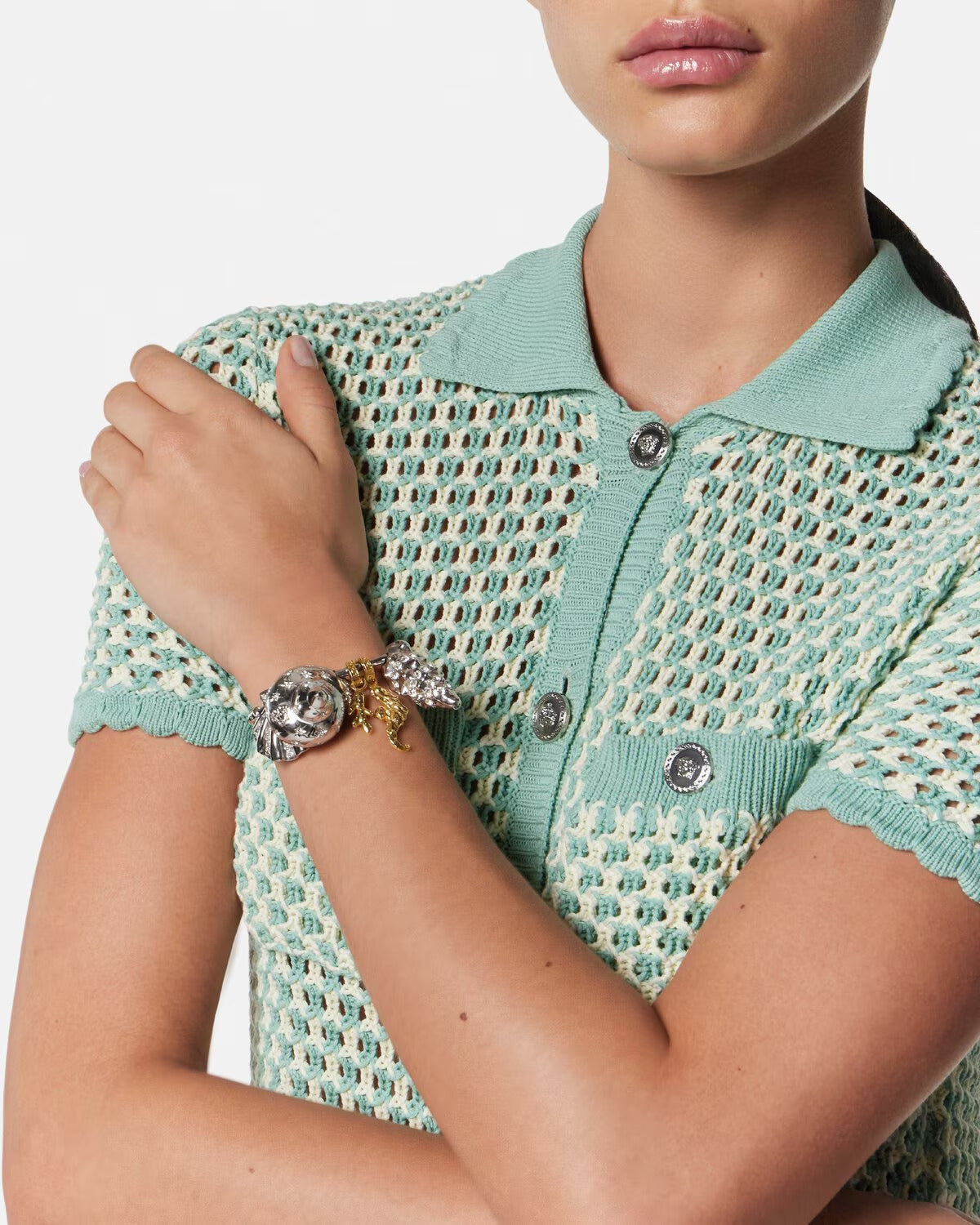 VERSACE Crystal Icons De La Mer Bracelet - Image 3