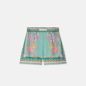 VERSACE UNDERWATER BAROCCO SILK SHORTS